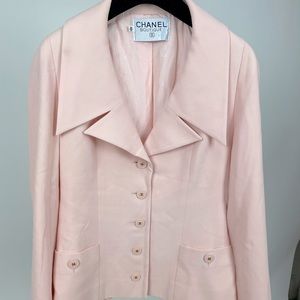 Chanel 90’s Baby Pink Wool Jacket